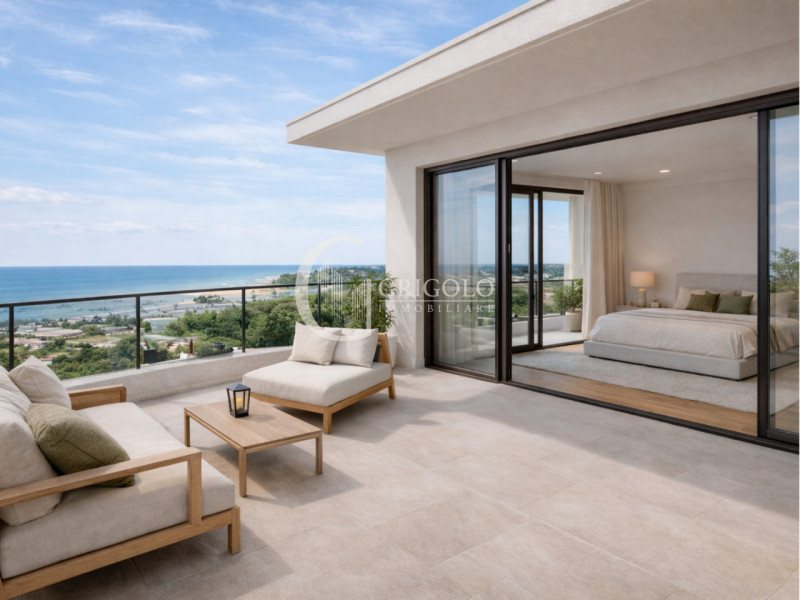 Nuova costruzione tra Piazza Brescia e Drago, un attico esclusivo vista mare e laguna, dove il ci...