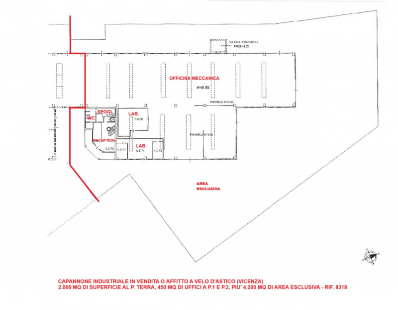 CAPANNONE INDUSTRIALE DI 2.000 MQ CON UFFICI DI 450 MQ E SCOPERTO ESCLUSIVO - Rif. A8318
Proponia...