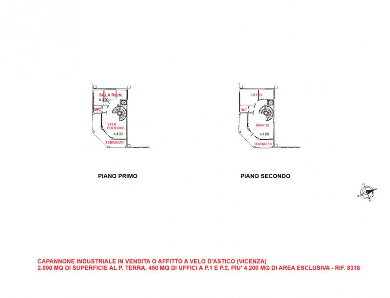 CAPANNONE INDUSTRIALE DI 2.000 MQ CON UFFICI DI 450 MQ E SCOPERTO ESCLUSIVO - Rif. A8318
Proponia...
