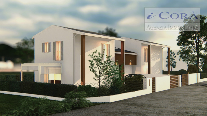 Teolo San Biagio Praglia, lotto terreno con Progetto approvato edificazione Villa Bifamiliare per...