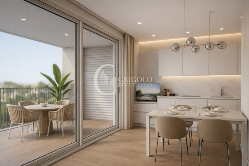 In una delle aree più prestigiose di Jesolo, Piazza Milano, direttamente fronte mare, nasce una n...