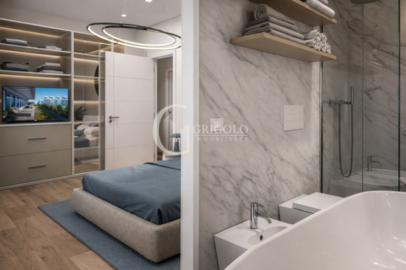 In una nuova costruzione vicino a Piazza Milano, una delle zone più ricercate e luminose di Jesol...