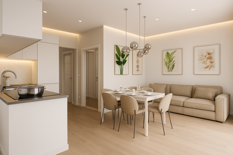 In una nuova costruzione vicino a Piazza Milano, una delle zone più ricercate e luminose di Jesol...