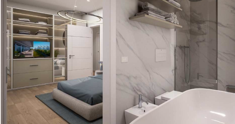 In una nuova costruzione vicino a Piazza Milano, una delle zone più ricercate e luminose di Jesol...