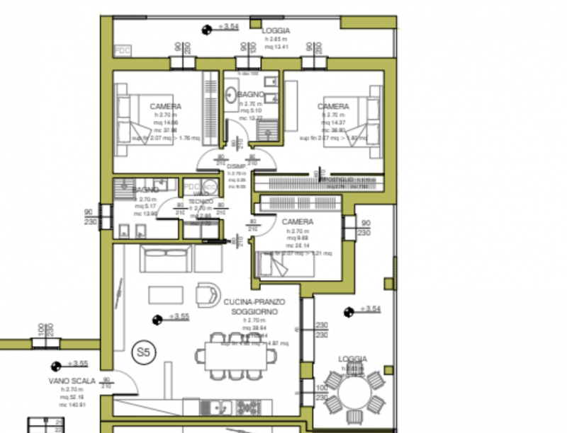 VIGONZA CENTRO- APPARTAMENTO DI NUOVA COSTRUZIONE CON 3 CAMERE, AMPIO TERRAZZO E METRATURE GENERO...