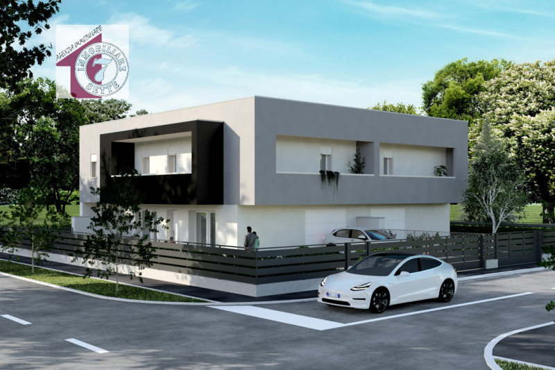 Vendesi PIAZZOLA SUL BRENTA CENTRO porzione di villa trifamiliare di angolo in prossima costruzio...