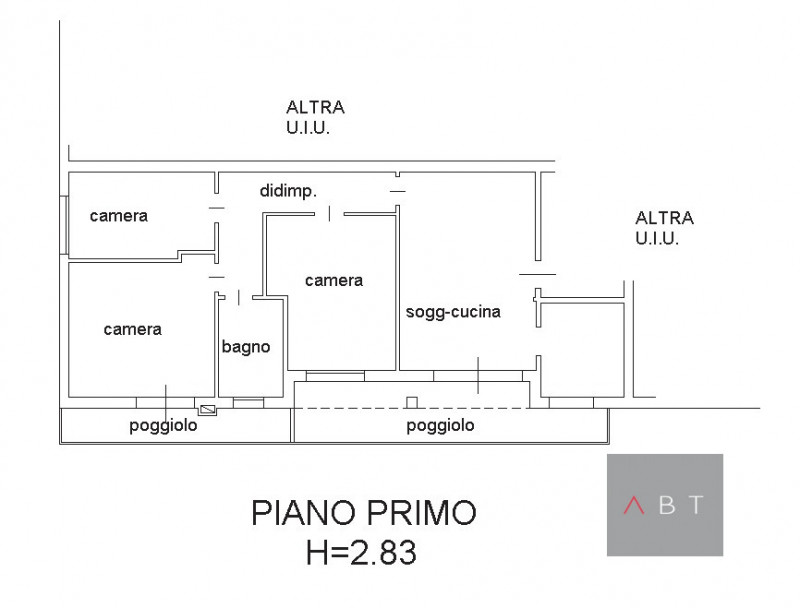 Situato nella frazione di Abbazia Pisani, appartamento al piano primo con ingresso indipendente i...