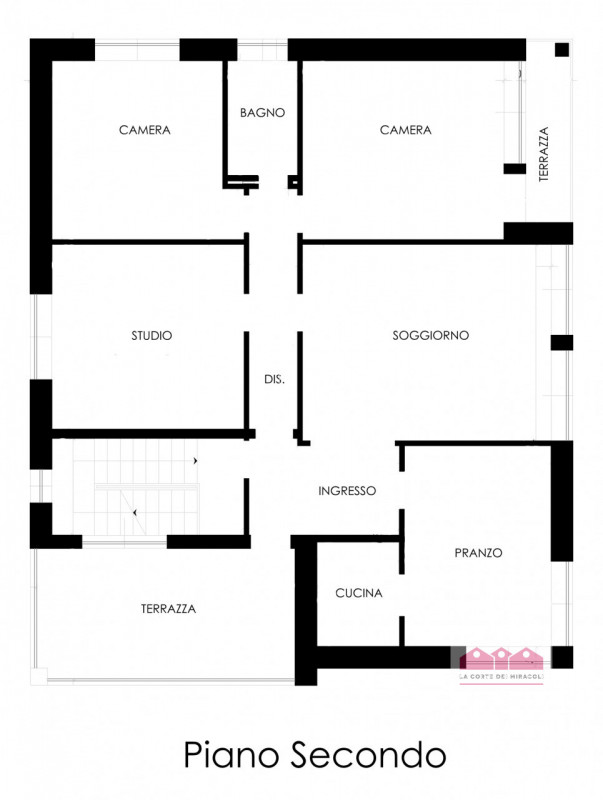 VICENZA: APPARTAMENTO TRICAMERE COMPLETAMENTE ARREDATO IN AFFITTO ALL'ULTIMO PIANO DI UNA PALAZZI...