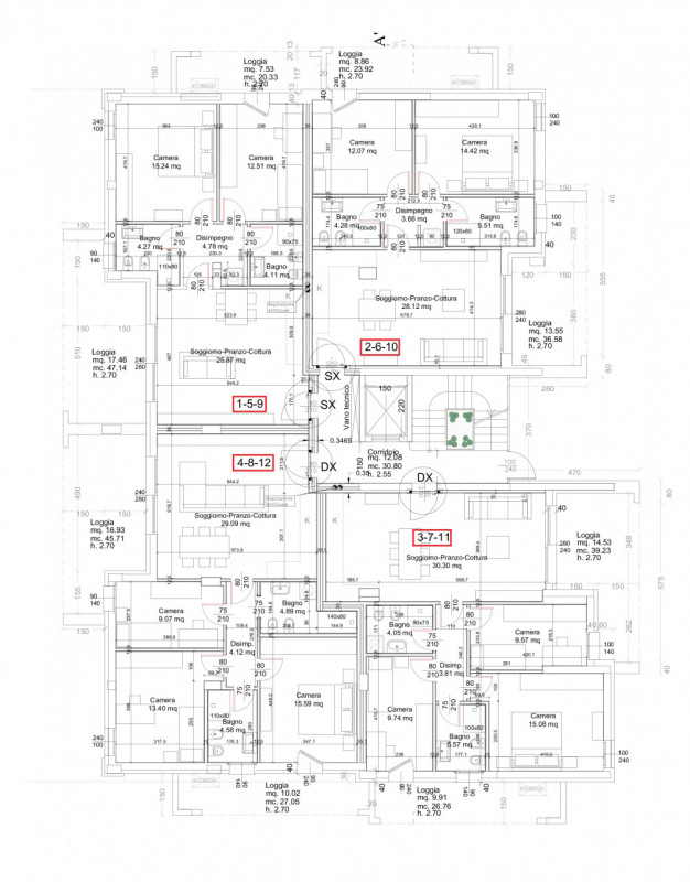 Nuova palazzina composta da 12 appartamenti e due attici, distribuiti su 4 piani fuori terra.
L’e...