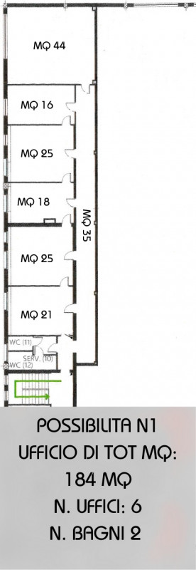 RIF: FR308 PADOVA-TENCAROLA Proponiamo in locazione ufficio sito al primo piano in zona industria...
