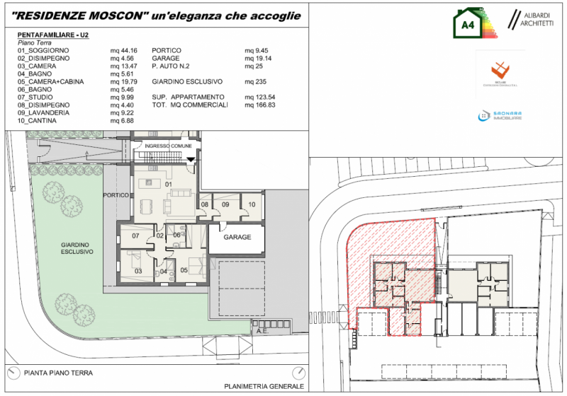 SAONARA: appartamento al piano terra in un moderno condominio residenziale in costruzione di solo...