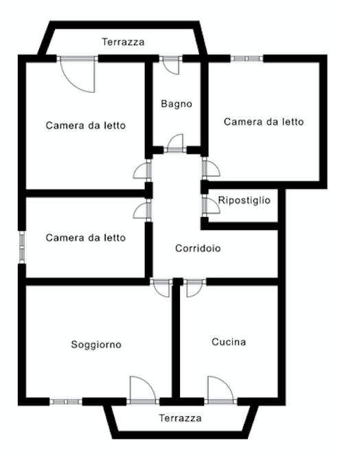 Nel cuore di Vicenza, al quarto piano di un solido edificio costruito negli anni '80, proponiamo ...