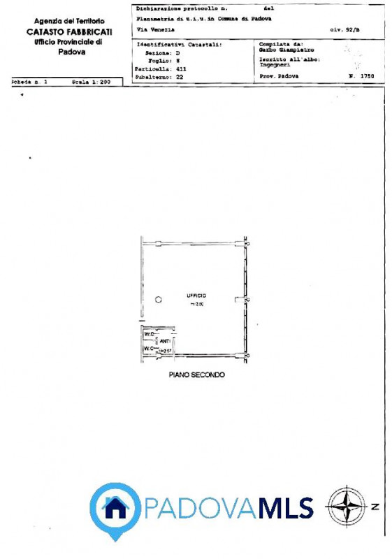 Immobile in esclusiva al Gruppo Padova MLS

Padova via Venezia ufficio al piano secondo fronte st...