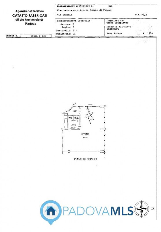 Immobile in esclusiva al Gruppo Padova MLS

Padova via Venezia ufficio al piano secondo fronte st...