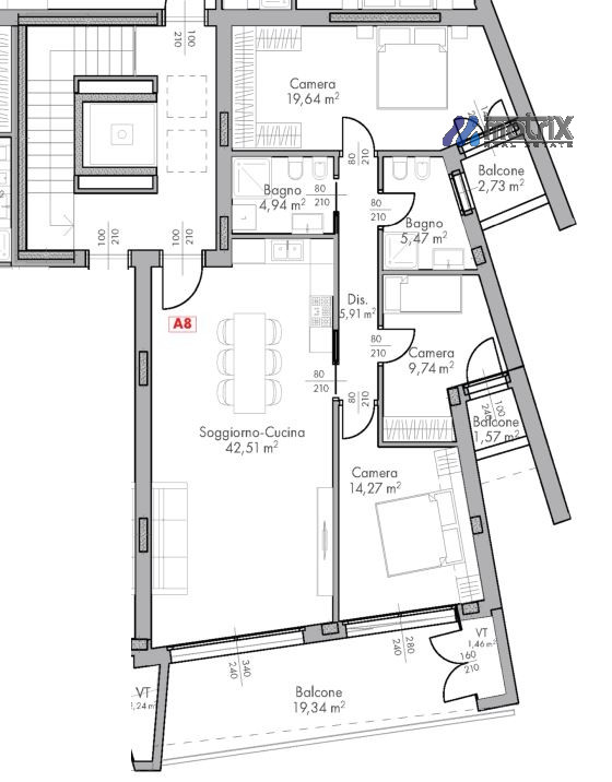Appartamento Dolo Ve,  €. 257.000, 3 camere 2 bagni   Nuova costruzione. NO GAS, cottura ad induz...