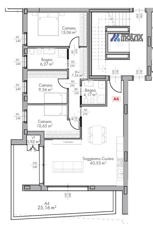 Attico Dolo Ve,  €. 315.000, 3 camere 2 bagni   Nuova costruzione. NO GAS, cottura ad induzione.
...