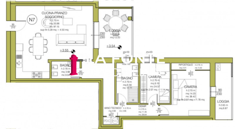 VIGONZA CENTRO Prenotabile NUOVO APPARTAMENTO 2 CAMERE con TERRAZZA ABITABILE

L'appartamento al ...