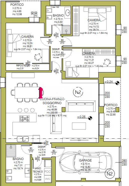 VIGONZA CENTRO Prenotabile NUOVO APPARTAMENTO 3 CAMERE con GIARDINO Privato di MQ.310 e INGRESSO ...
