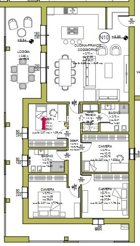 VIGONZA CENTRO Prenotabile NUOVO APPARTAMENTO 4 CAMERE con TERRAZZA ABITABILE di mq.50.
La propri...