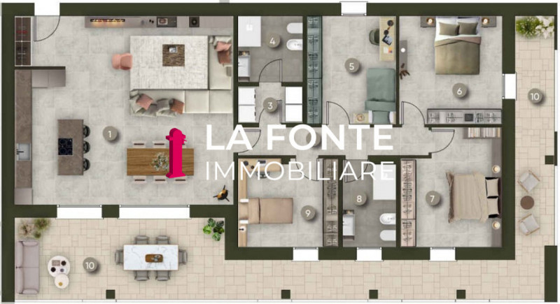 VIGONZA CENTRO Prenotabile NUOVO APPARTAMENTO 4 CAMERE con TERRAZZA ABITABILE di mq.50.
La propri...