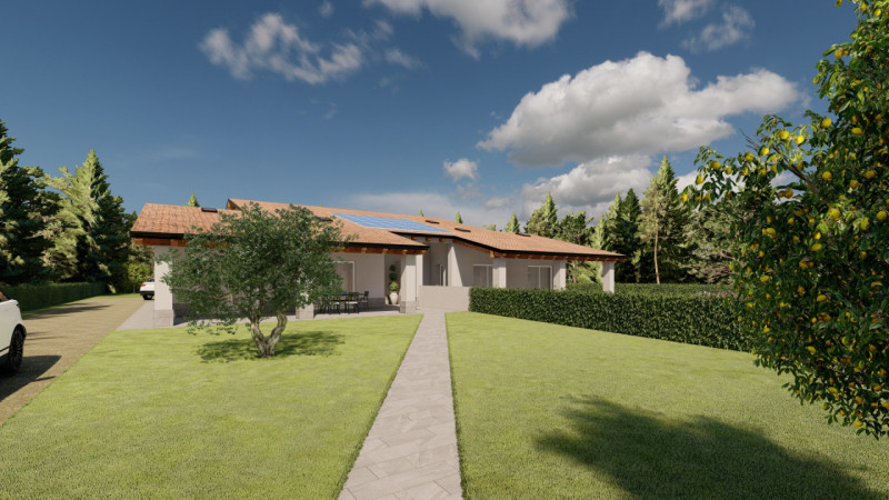 Bellissima villa bifamiliare, già in costruzione, immersa nel verde della campagna, ma a soli 1,5...