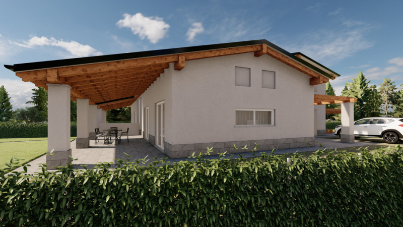 Bellissima villa bifamiliare, già in costruzione, immersa nel verde della campagna, ma a soli 1,5...