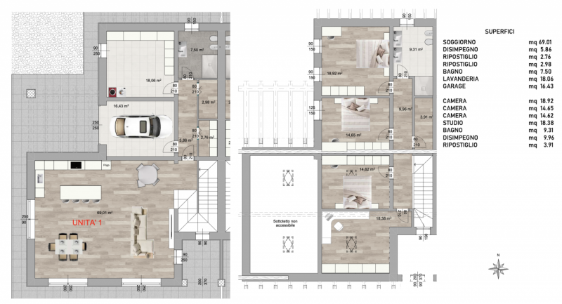 Bellissima villa bifamiliare, già in costruzione, immersa nel verde della campagna, ma a soli 1,5...
