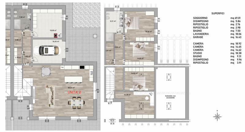 Bellissima villa bifamiliare, già in costruzione, immersa nel verde della campagna, ma a soli 1,5...