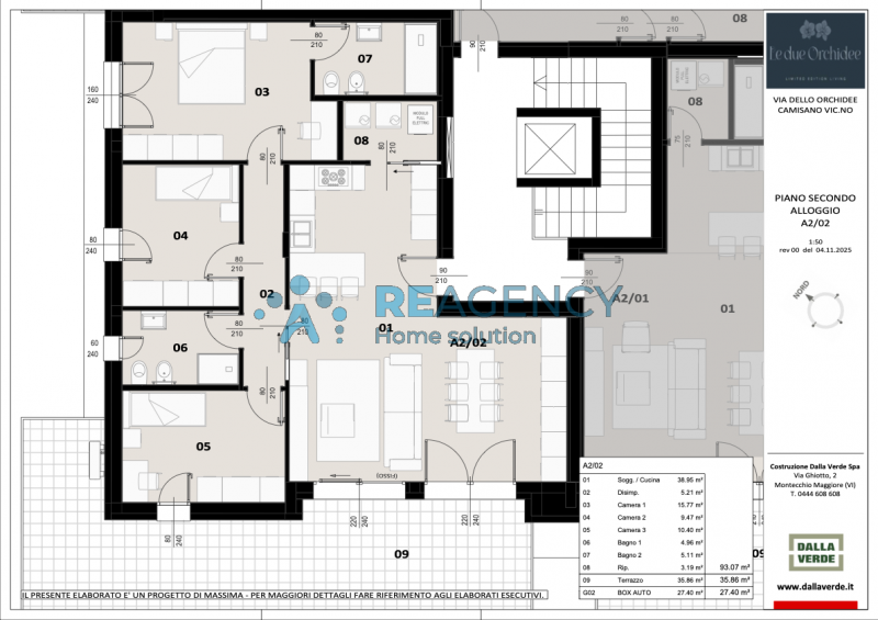 Penthouse for Sale in Camisano Vicentino