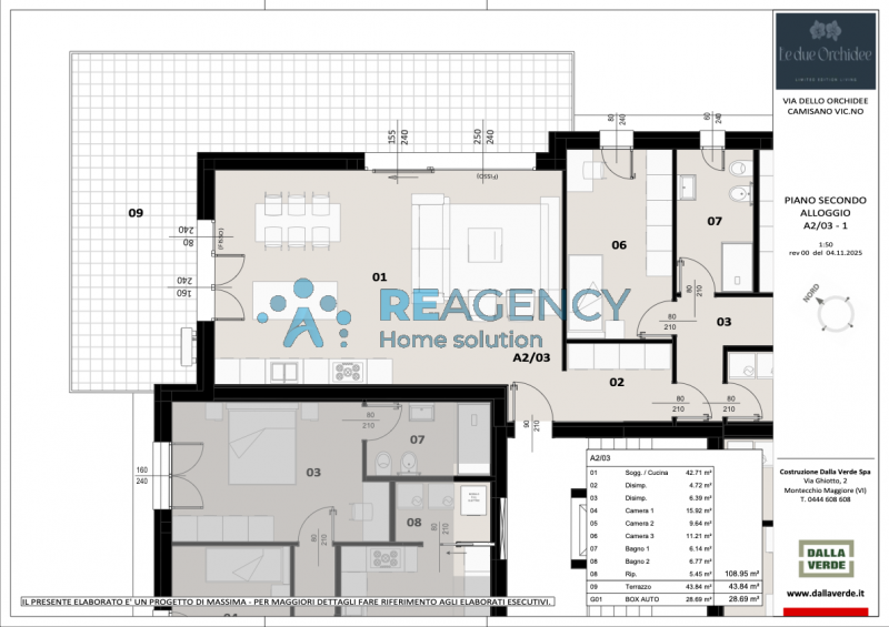 Penthouse for Sale in Camisano Vicentino