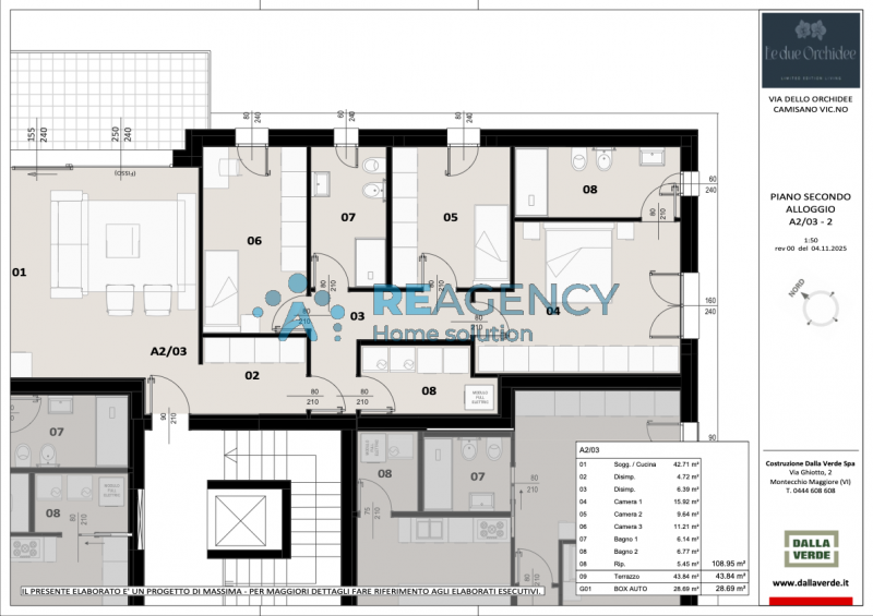 Penthouse for Sale in Camisano Vicentino