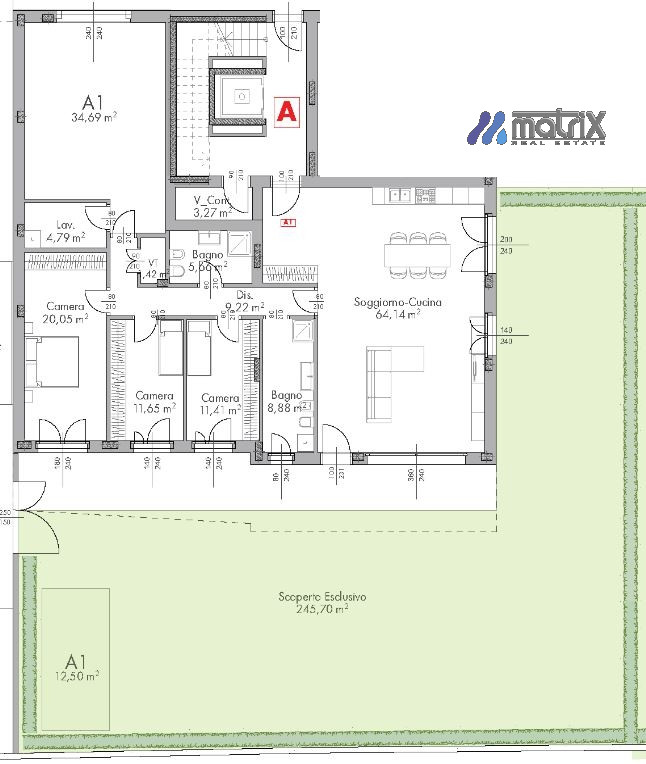Appartamento Dolo Ve piano secondo €.268.000,  zona giorno 43 mq.

" Residence Limitless" nella Z...