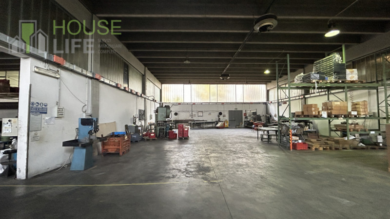 CALDOGNO: CAPANNONE INDUSTRIALE SINGOLO di mq 900 circa (500+400) H 6,00 sotto trave, con area es...