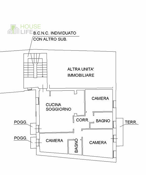 SCHIO – Centro: in zona residenziale centrale, comoda a tutti i servizi, appartamento TRICAMERE s...