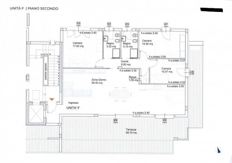 Scopri questo attico in vendita situato  nella  zona Ferri, con una superficie generosa di 180 me...