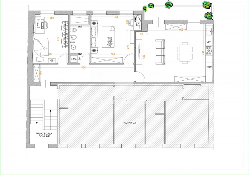 OSPEDALETTO,  proponiamo bicamere ristrutturato di circa 87  mq commerciali  al piano primo ed ul...