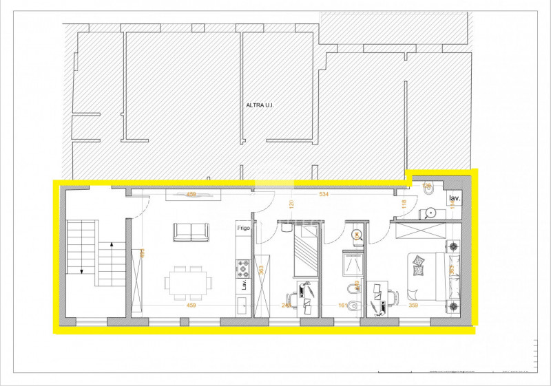 OSPEDALETTO, proponiamo bicamere ristrutturato in palazzina integralmente ristrutturata di sole 4...