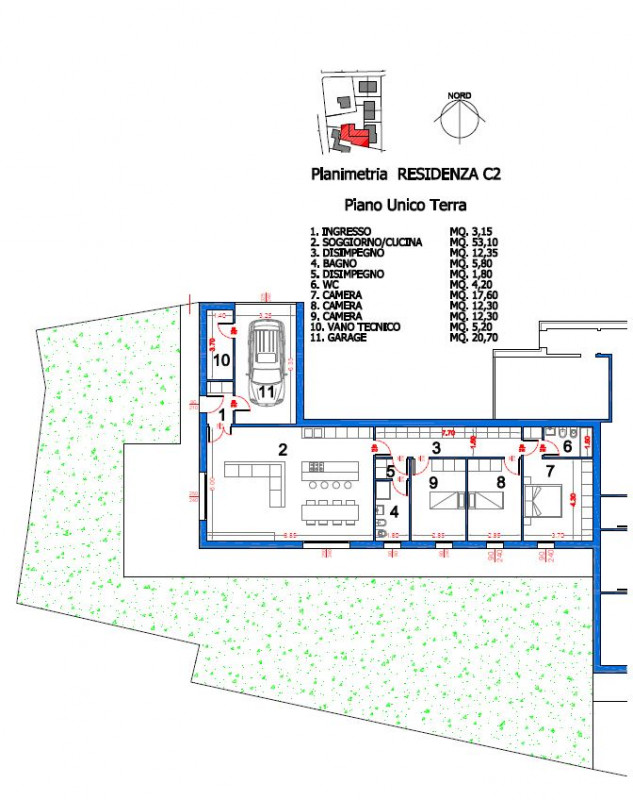 Teolo tra Feriole e San Biagio proponiamo ultima Bifamiliare su unico livello in classe A4 di pro...