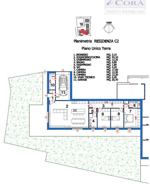 Teolo tra Feriole e San Biagio proponiamo Villino Bifamiliare su unico livello in classe A4 in fa...