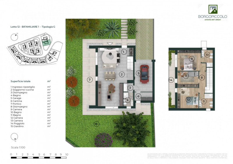 Situata in un contesto residenziale riservato e ben curato a Poiana di Granfion, immersa nel verd...