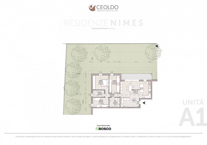 PADOVA ISOLA DI TORRE-NUOVI APPARTAMENTI TRE CAMERE CON GIARDINO O TERRAZZO – Classe A4

In tranq...