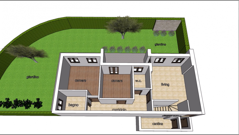 Se stai cercando un appartamento spazioso con un bel giardino privato, questa soluzione potrebbe ...