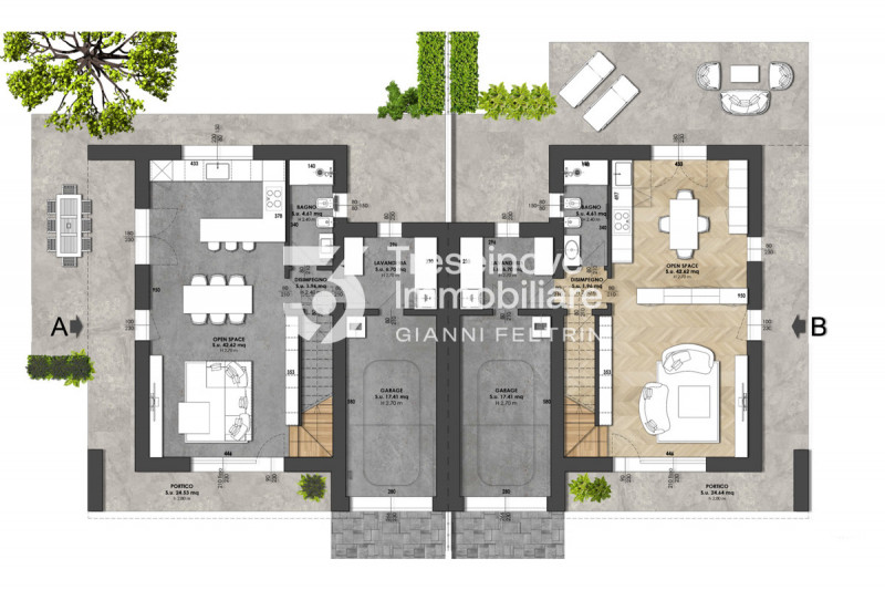 (Per INFO Feltrin ing. Gianni 3288349492) Proponiamo in vendita bifamiliare di prossima costruzio...