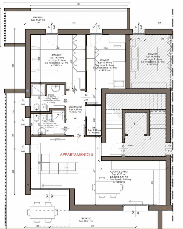 In una palazzina di poche unità, è disponibile un luminoso appartamento di 80 mq netti interni, o...