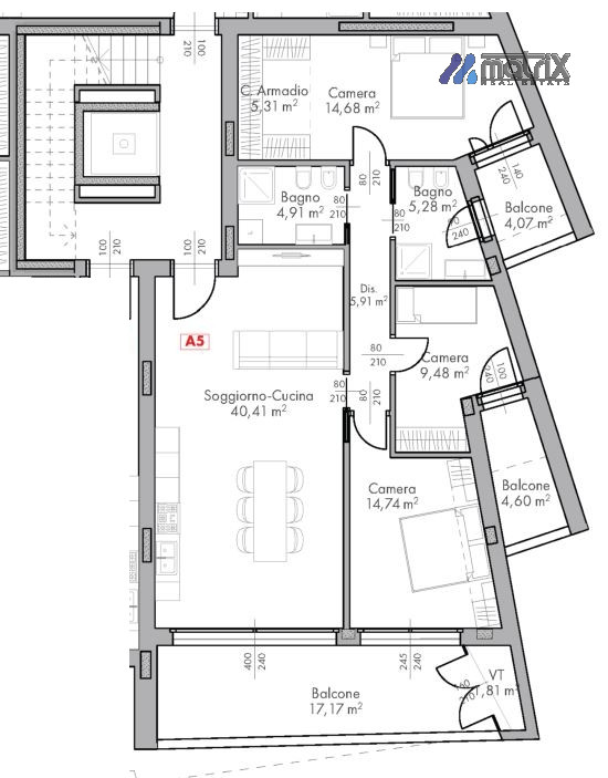 Attico Dolo Ve,  €. 310.000, 3 camere 2 bagni   Nuova costruzione. NO GAS, cottura ad induzione.
...