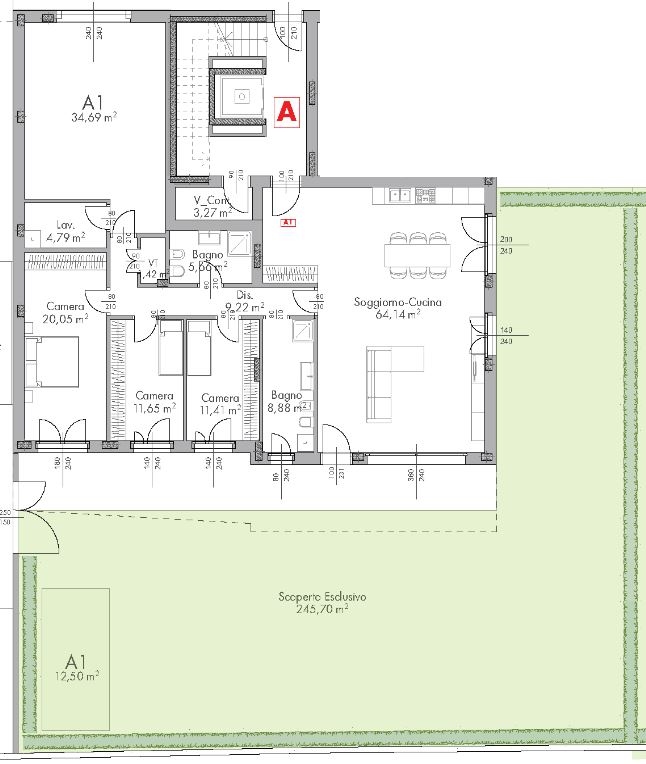 Appartamento Dolo Ve,  €. 263.000, 3 camere 2 bagni  Cl. A4 Pronta consegna

" Residence Limitles...