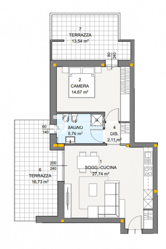 (Per INFO Feltrin ing. Gianni 3288349492) Proponiamo in vendita accogliente mini appartamento al ...