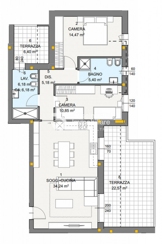 (Per INFO Feltrin ing. Gianni 3288349492) Proponiamo in vendita appartamento al primo piano a Mus...