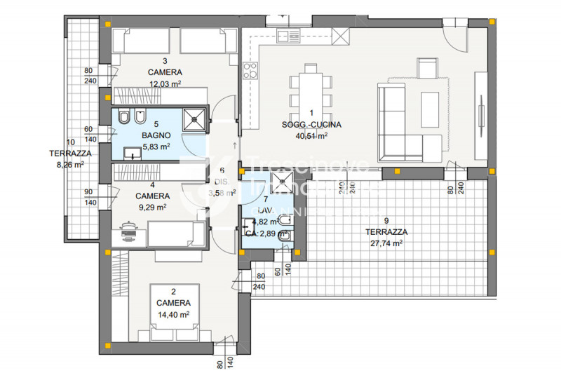 (Per INFO Feltrin ing. Gianni 3288349492) Proponiamo in vendita appartamento quadrilocale al prim...