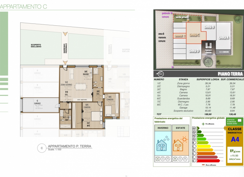 RIF: SR004 CARTURA CAGNOLA L'agenzia IDEALECASA propone in vendita appartamento al piano terra co...